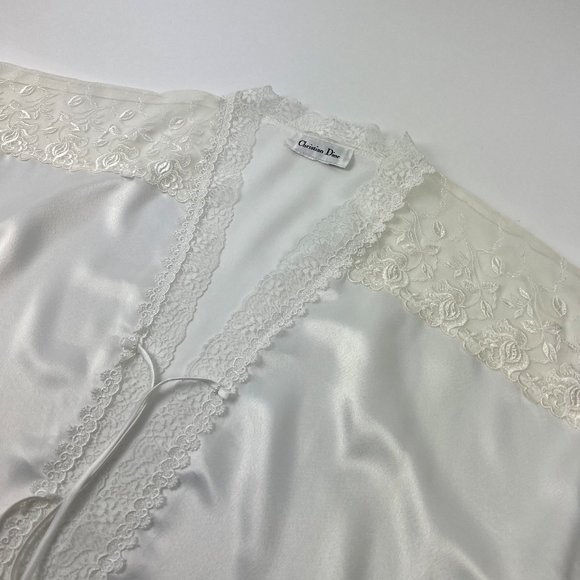 Vintage Silk Ensemble Christian Dior Cardigan Sweater Dress Cover Up - Picture 4 of 10